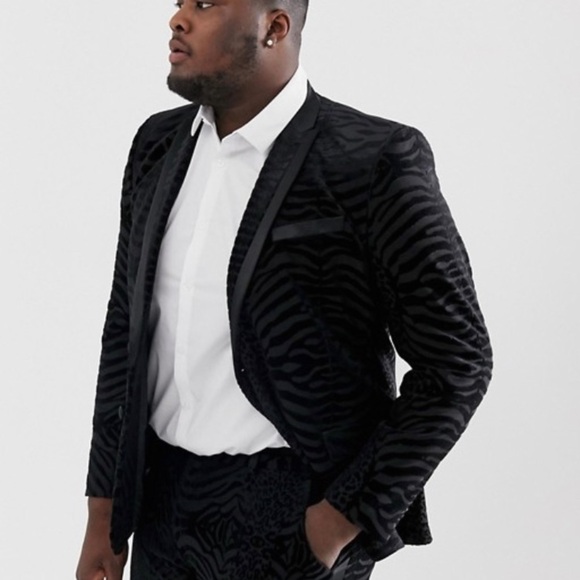 ASOS Black Textured Blazer - Picture 4 of 12